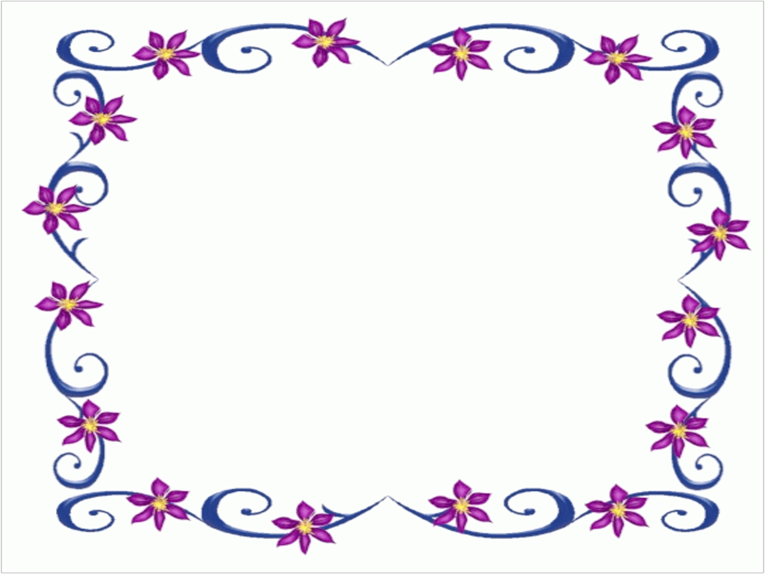 Clip Art Purple Flowers Powerpoint Borders Free Download Clipart Best