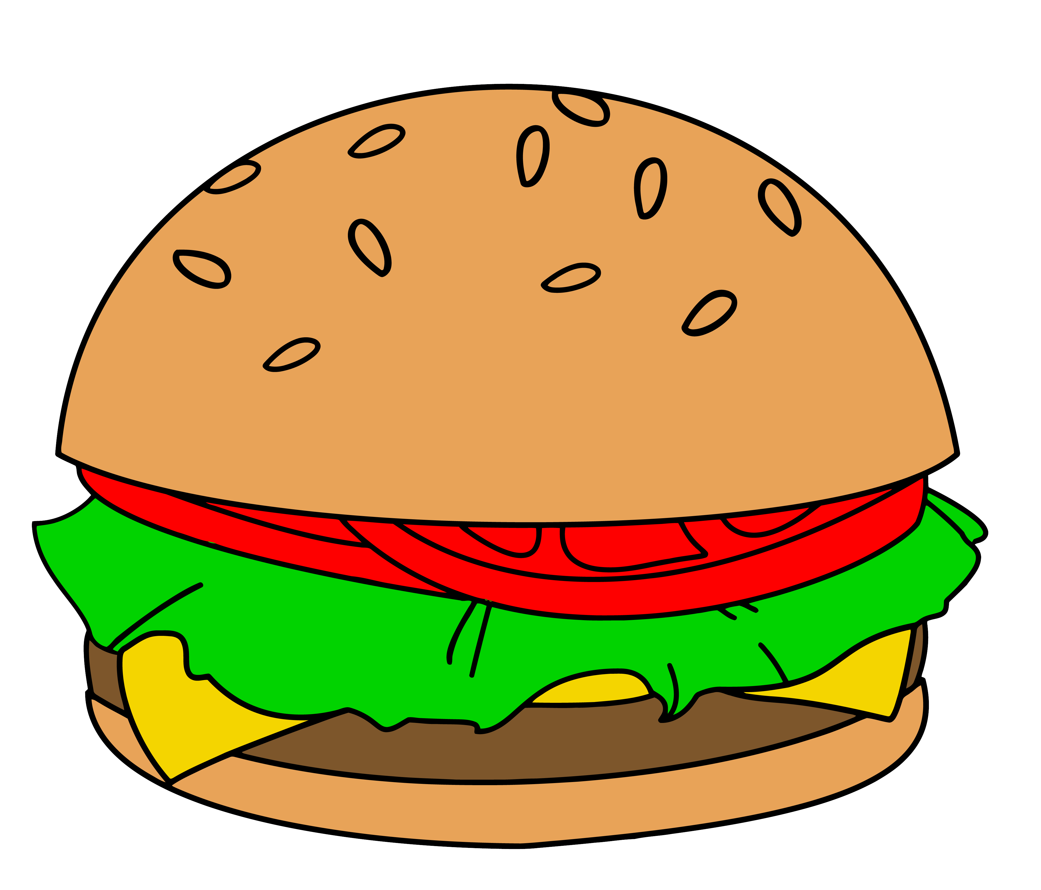 Cartoon Burger   Clipart Best