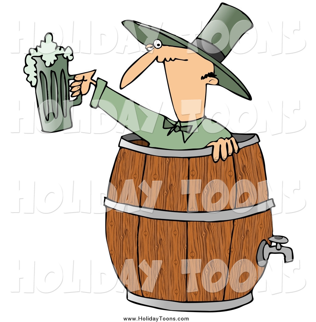 Larger Preview  Royalty Free Holiday Of A Skinny Leprechaun Man In A