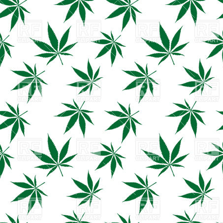 Marijuana Leaf Silhouette Seamless Pattern 10388 Backgrounds