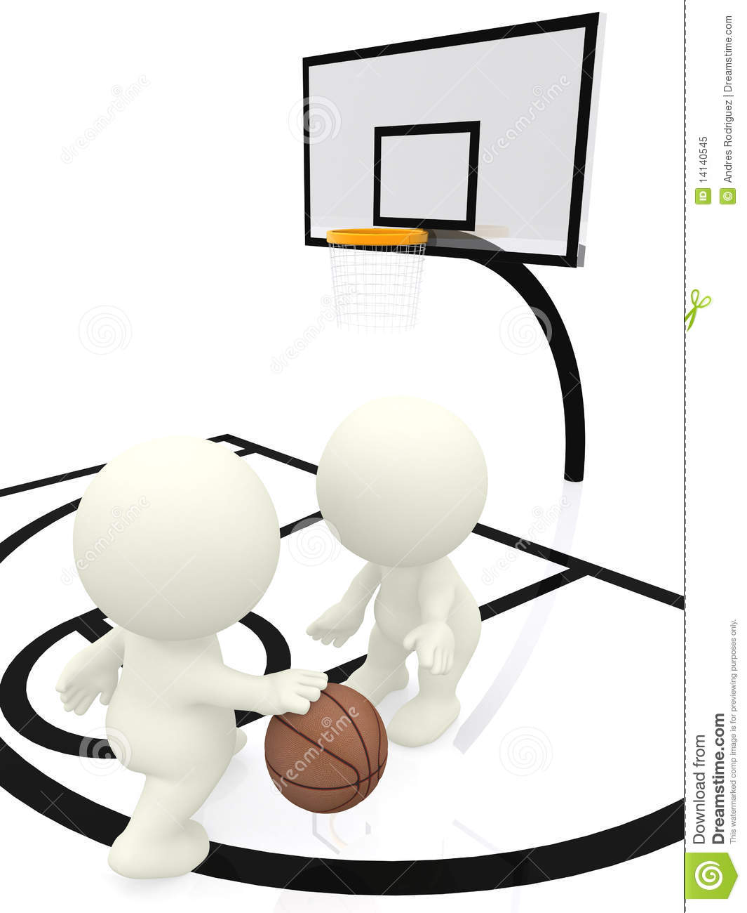 3d People Bouncing Basketball Royalty Free Stock Photo   Image