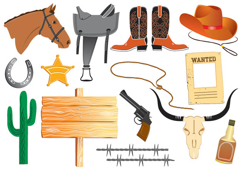 Star Etc  For Your Wild West Designs  Format  Eps Or Ai Stock Vector