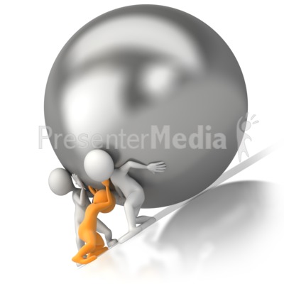 Team Push Burden   Business And Finance   Great Clipart For
