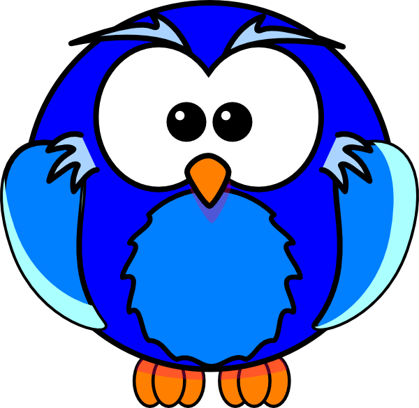 Blue Owl Clip Art At Clker Com   Vector Clip Art Online Royalty Free