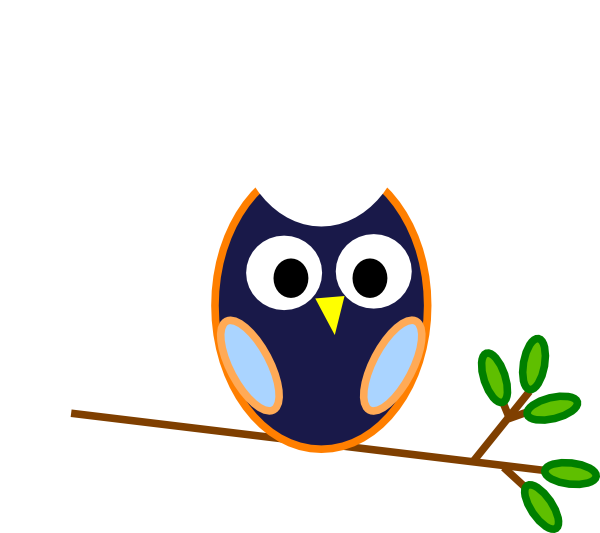 Blue Owl Clip Art At Clker Com   Vector Clip Art Online Royalty Free