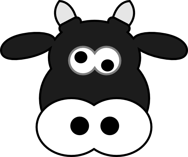 Cartoon Cow Clip Art At Clker Com   Vector Clip Art Online Royalty