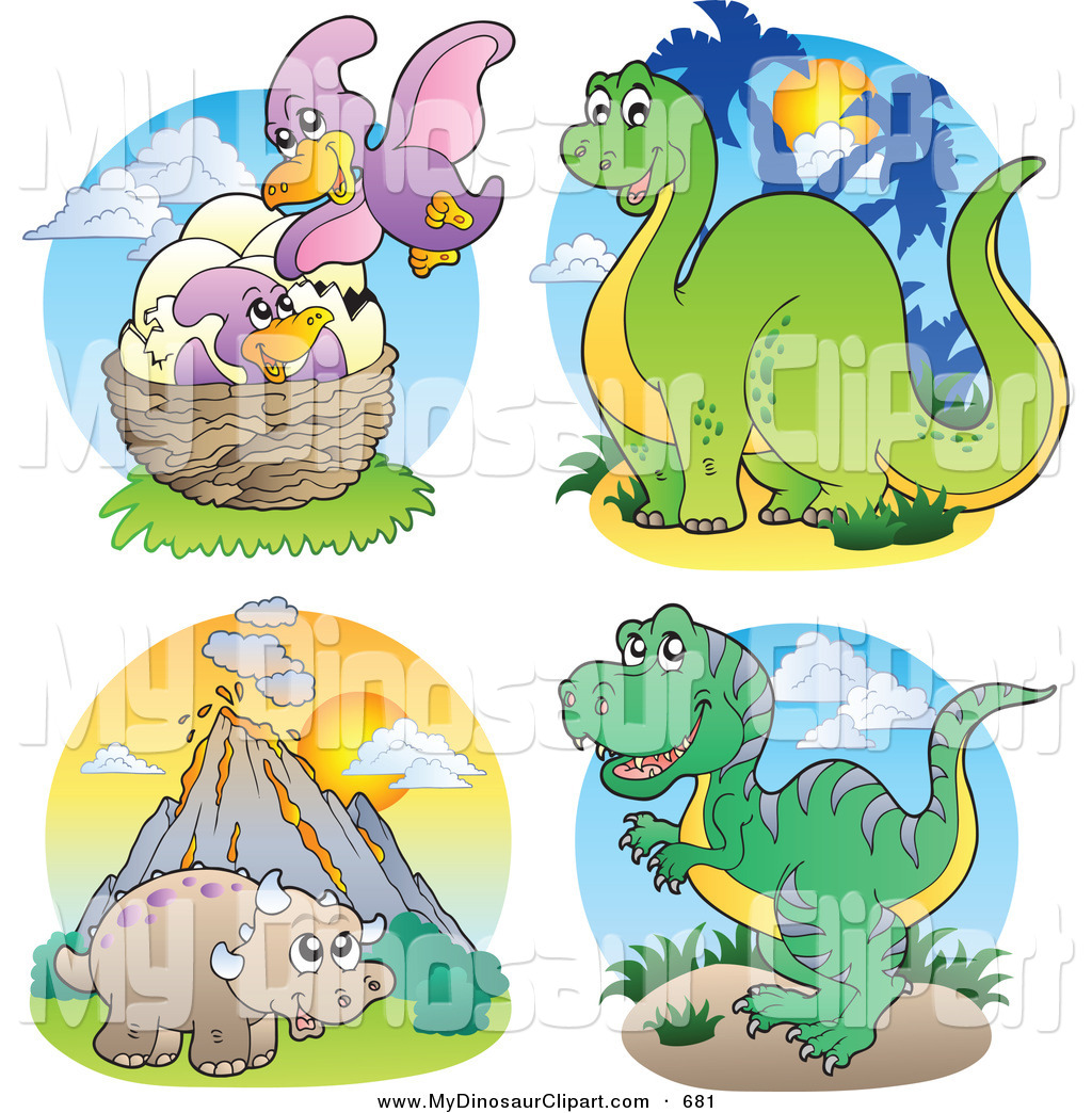 Digital Group Of Dinosaur Logos Dinosaur Clip Art Visekart