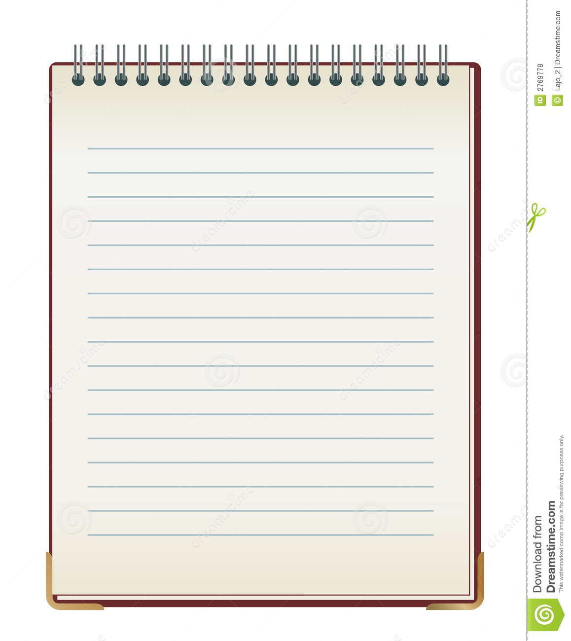 Lined Note Pad Royalty Free Stock Photos   Image  2769778