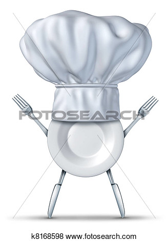 With Fork Plate And Knife Representing The Concept Of Healthy Cooking
