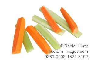 Stock Photo Of Celery And Carrot Sticks   Acclaim Stock Photography