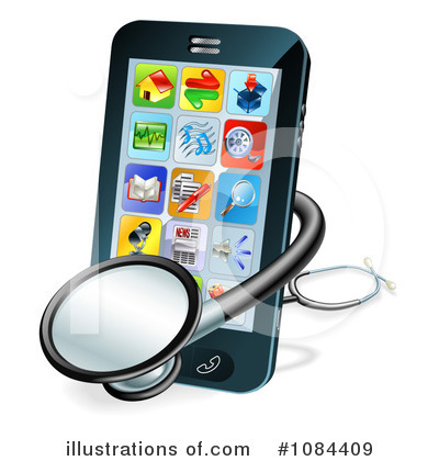 Cell Phone Clipart  1084409 By Geo Images   Royalty Free  Rf  Stock