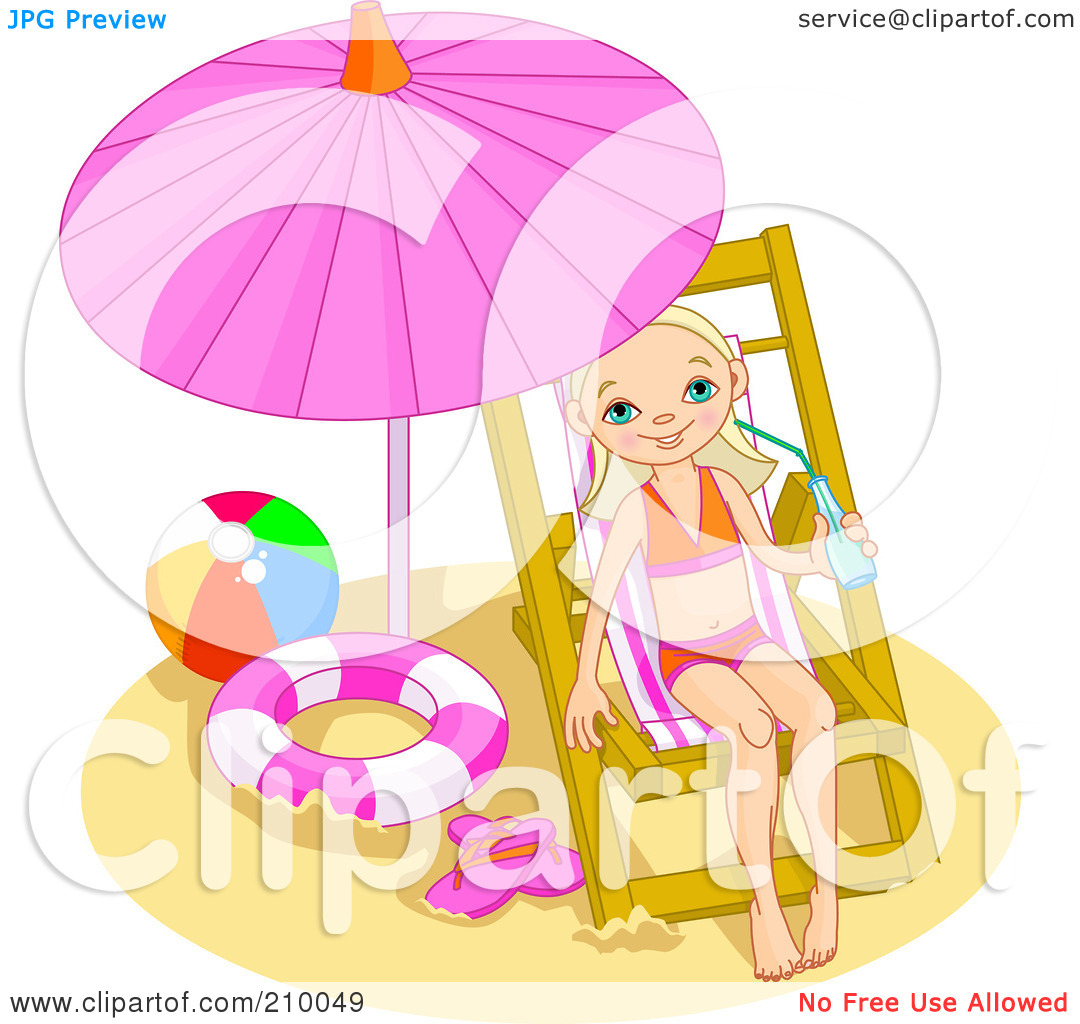 Under A Beach Umbrella Royalty Free Clipart Image   Apps Directories