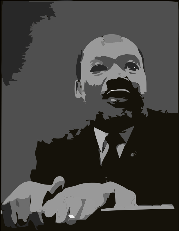 Martin Luther King Jr  At Pulpit By Algotruneman