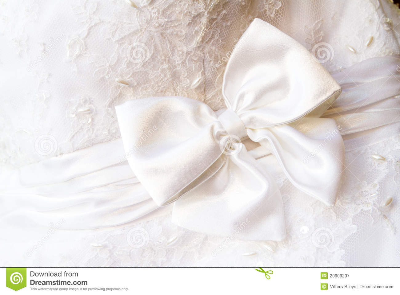 Wedding Dress Bow Royalty Free Stock Photography   Image  20909207