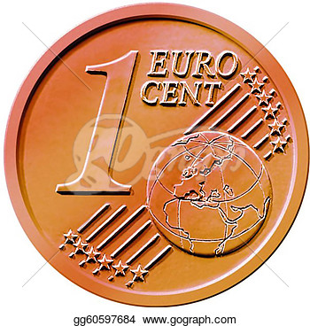 Stock Illustration   One  1  Cent Euro Coin  Clipart Illustrations