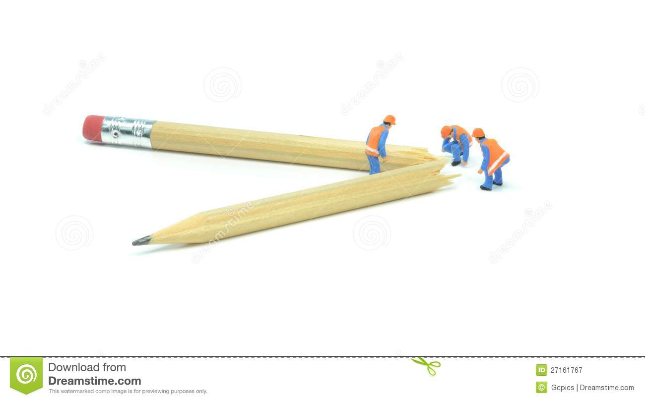 Broken Pencil Royalty Free Stock Photography   Image  27161767