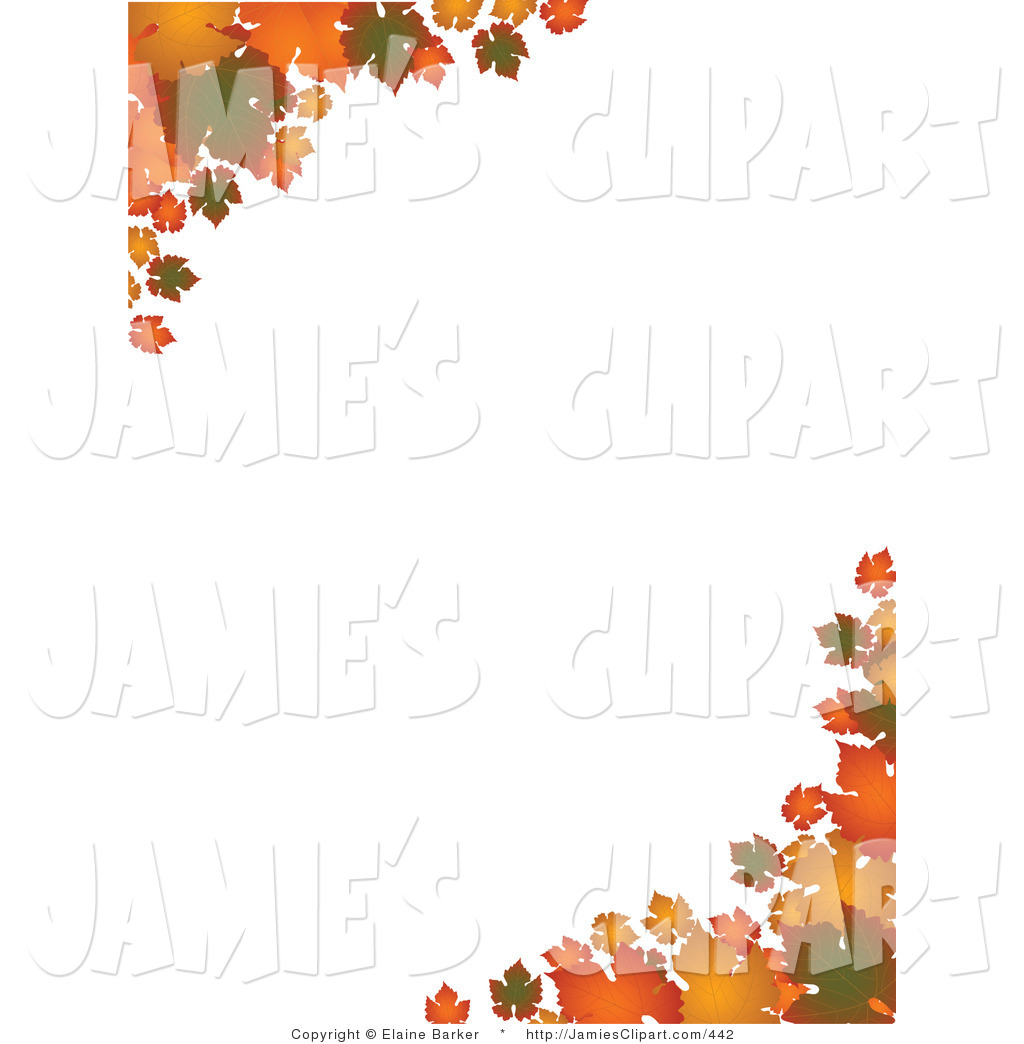 Green Orange And Yellow Autumn Leaves Over A Solid White Background