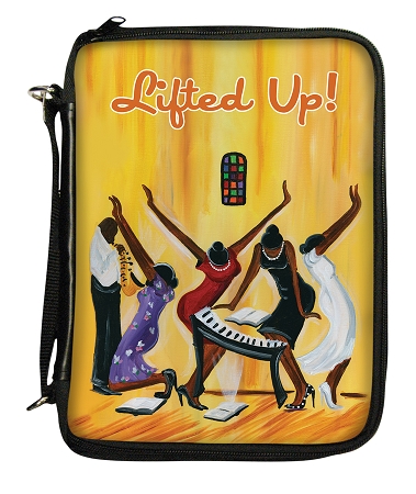 Lifted Up Bible Cover   African American Bible Cover