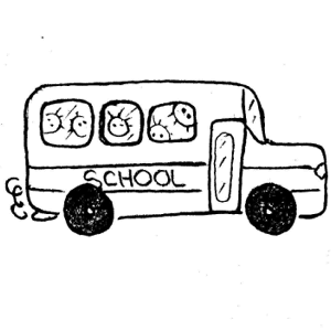 School Bus Clipart Black And White   Clipart Panda   Free Clipart