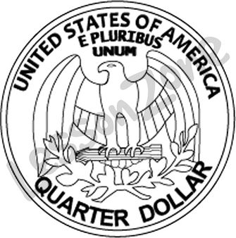Quarter Clipart Black And White This Black And White Outline