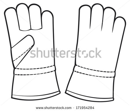 Work Gloves Clipart Leather Gloves  Protective