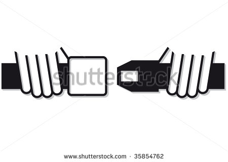 Buckle Up Road Sign Stock Vector Clipart Green Road Sign For Buckle