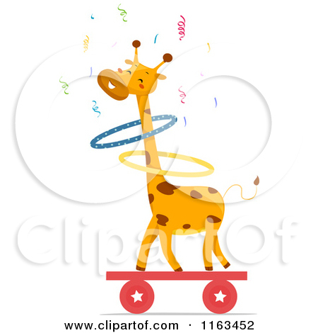 Clipart Vector Cute Baby Giraffe Frame Illustration