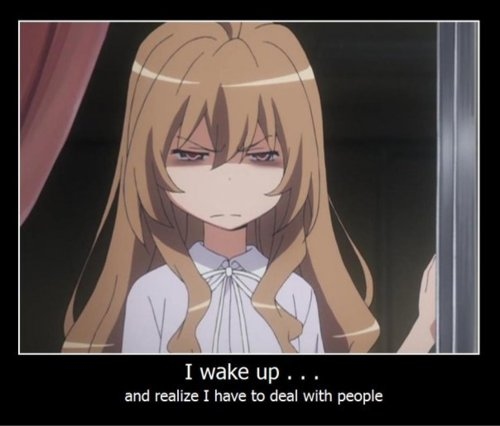 Anime Cute Girl Hate Life Motivational Poster   Image  81264 On
