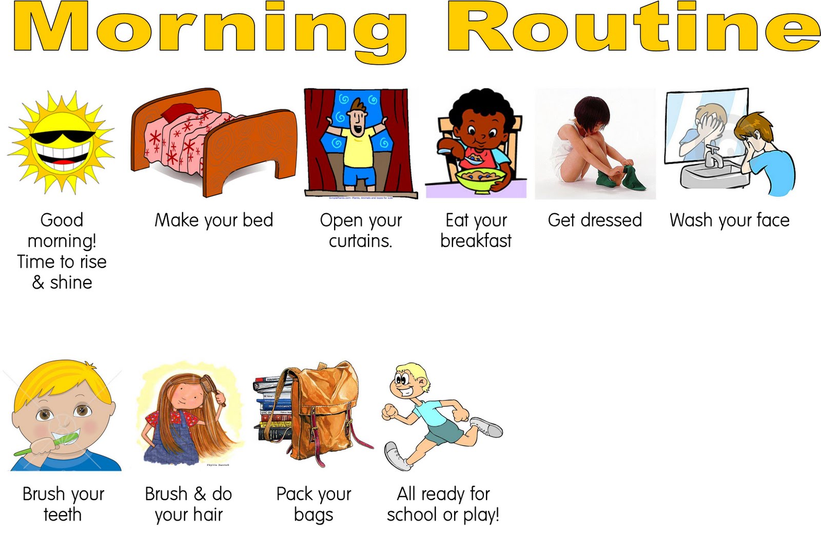 Crafts  Morning Routine Book For Back To School    Let S Go Chipper