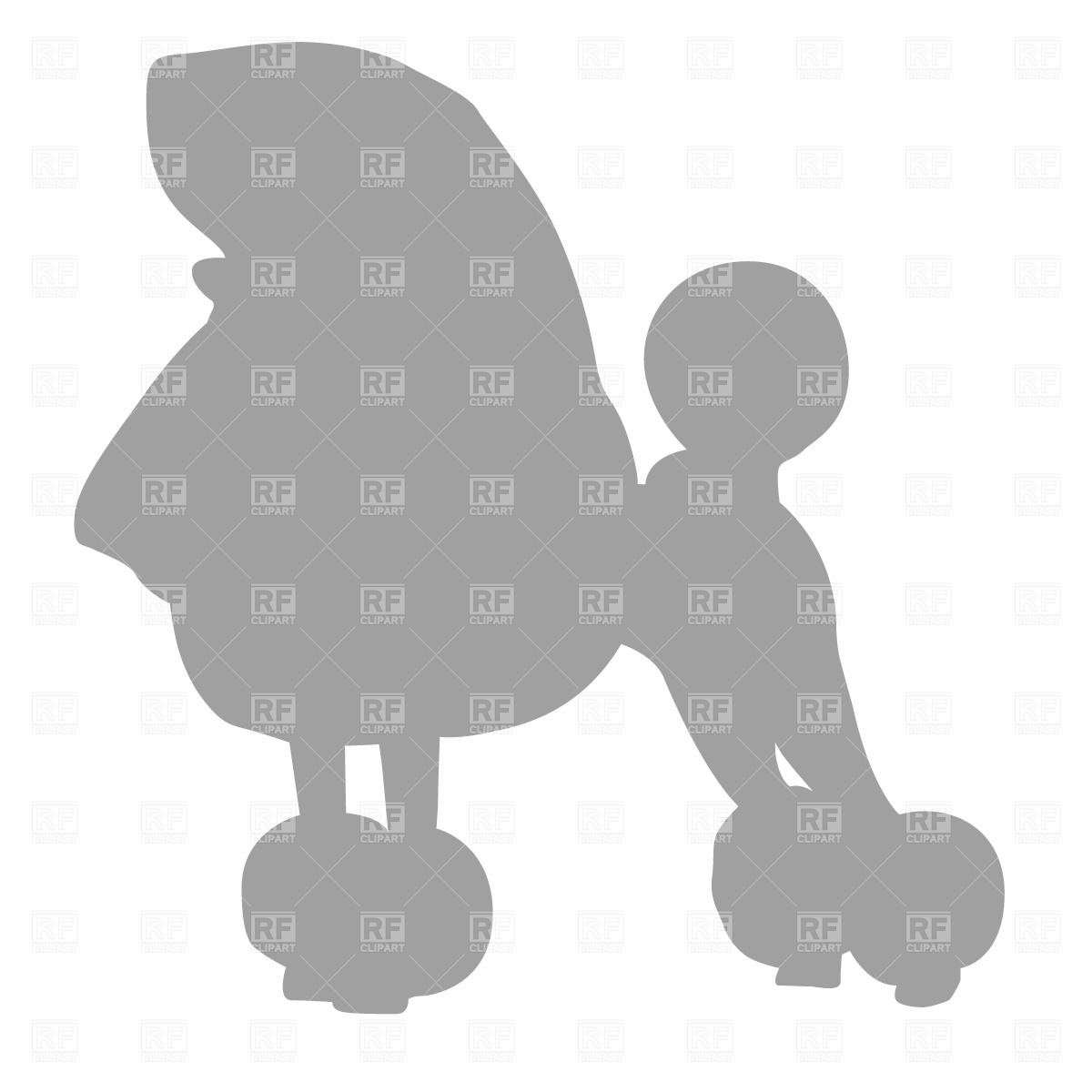 Free Poodle Silhouette Clip Art