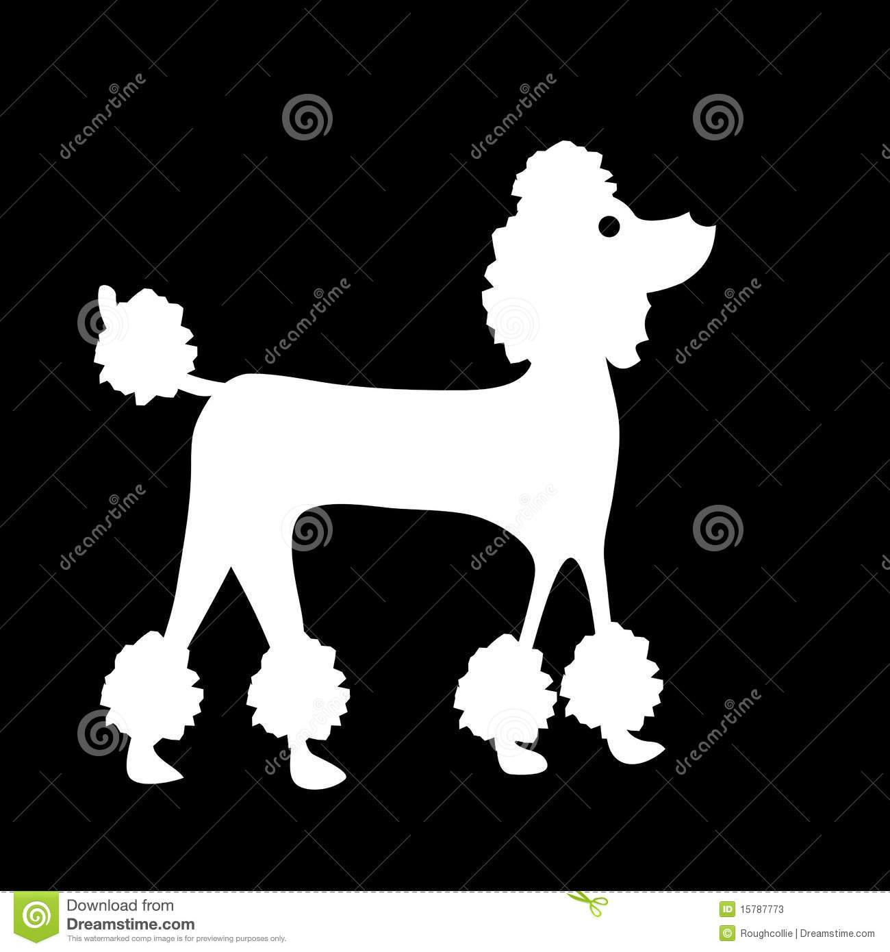 French Poodle Silhouette Clip Art Images   Pictures   Becuo