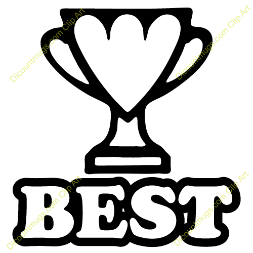Clipart 12407 Best Trophy   Best Trophy Mugs T Shirts Picture Mouse