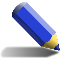 Free Clipart Of Colored Pencil Clipart Of A Stubby Blue Coloring