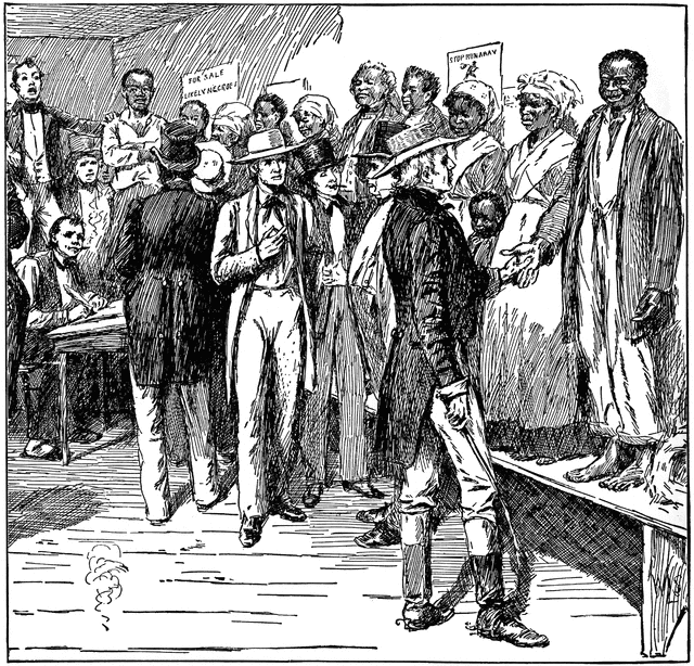 Slave Auction In New Orleans   Clipart Etc