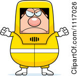 Hazardous Materials Removal Worker Royalty Free Clipart Graphic By