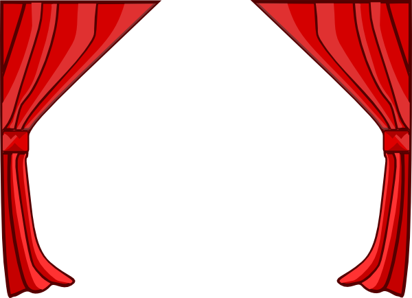 Just Red Curtains Clip Art