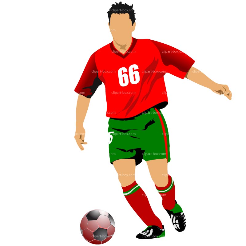 Clipart Soccer Player   Royalty Free Vector Design