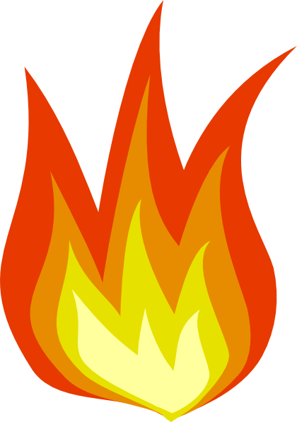 Fire Icon Clip Art At Clker Com   Vector Clip Art Online Royalty Free