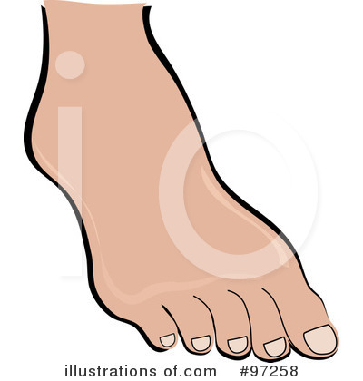 Royalty Free  Rf  Foot Clipart Illustration By Pams Clipart   Stock