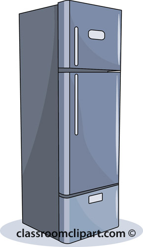 Household   Refrigerator 717r   Classroom Clipart