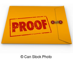 Proof Word Yellow Envelope Verification Evidence Testimony Drawing