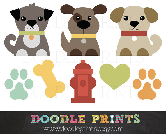 Dog Clip Art Printable   Dogs Clipart Design   Puppy Love Design