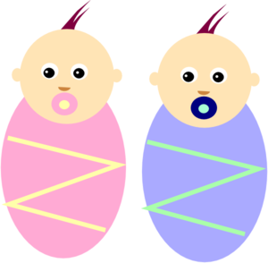Boy Girl Twin Babies Clip Art At Clker Com   Vector Clip Art Online