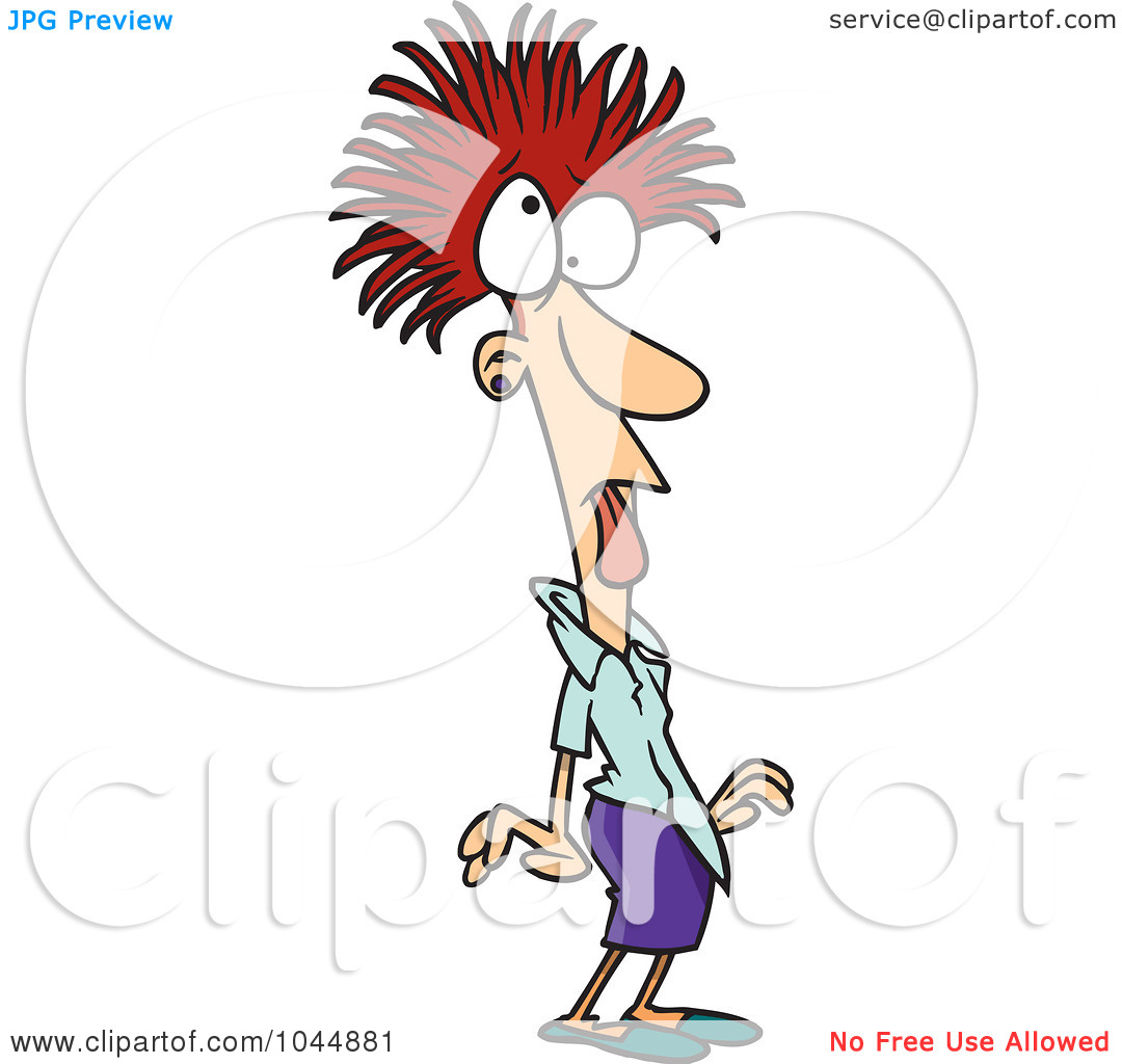 Free Frazzled Woman Clipart Smiling