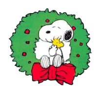 Christmas Snoopy Woodstock Wreath