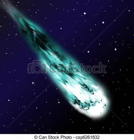 Clip Art Of Comet Csp6261832   Search Clipart Illustration Drawings