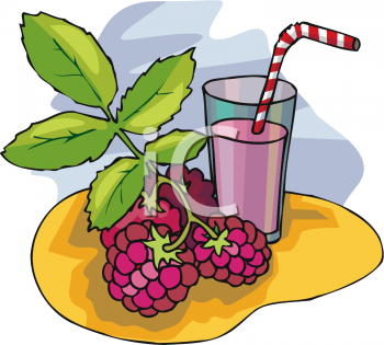 Raspberry Smoothie Clipart Image   Foodclipart Com