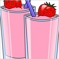 Strawberry Smoothie Clipart