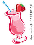 Strawberry Smoothie Drink Beverage Cups Clip Art Clip Arts Clip Art