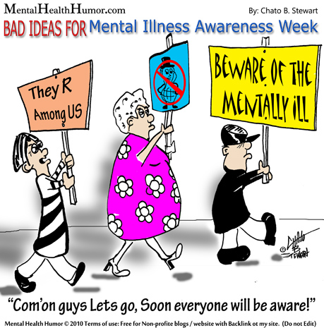 Awareness Week By Chato Stewart For Mental Health Humor Image Clipart